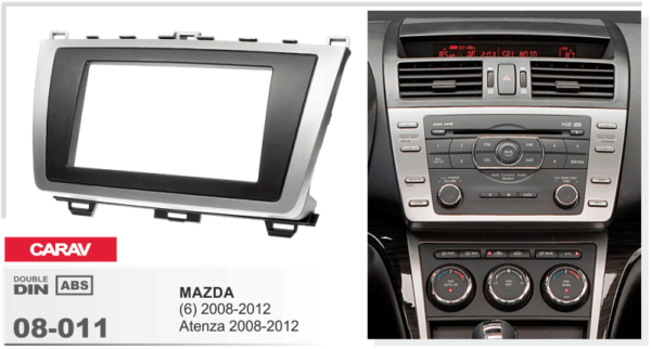 FITTING KIT MAZDA 6, ATENZA 08-13 DIN & DOUBLE DIN - Image 2