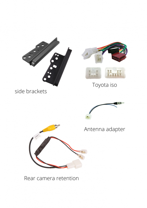 Toyota ISO , camera retention, Antenna Adapter, Side brackets