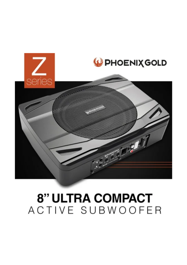 PHOENIX GOLD 8" ACTIVE UNDERSEAT PLUG AND PLAY SUBWOOFER 240W MAX