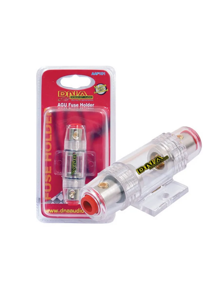 FUSE HOLDER AGU WITH 50 AMP FUSE Fast&Quick Audio