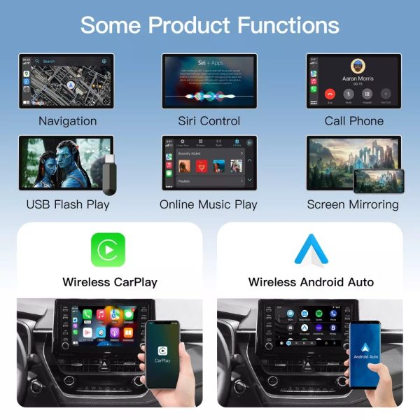 Toyota Wireless Apple Carplay / Android Auto For RAV4 CHR Avalon Corolla Camry yaris Auris RAV4 Highlander Touch 2 Entune 2.0 - Image 2