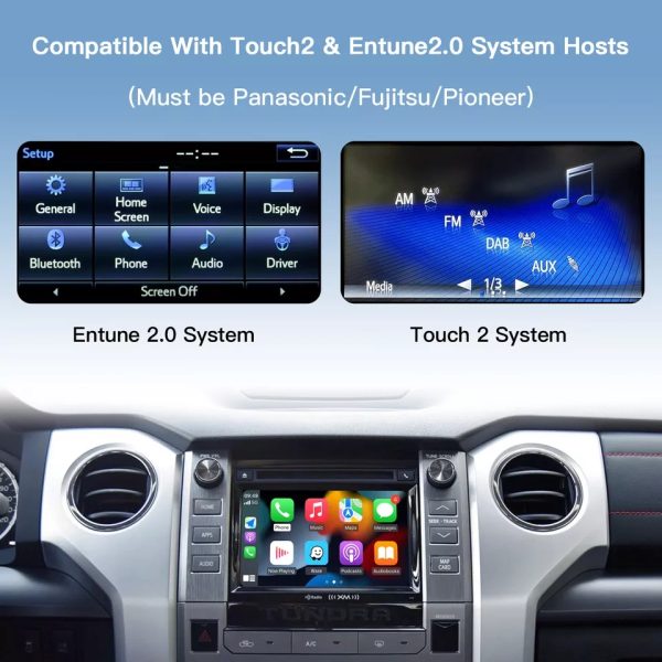 Toyota Wireless Apple Carplay / Android Auto For RAV4 CHR Avalon Corolla Camry yaris Auris RAV4 Highlander Touch 2 Entune 2.0 - Image 4