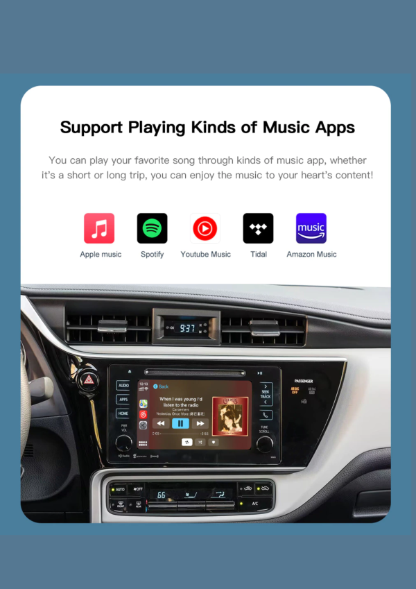 Toyota Wireless Apple Carplay / Android Auto For RAV4 CHR Avalon Corolla Camry yaris Auris RAV4 Highlander Touch 2 Entune 2.0 - Image 8