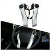 00410355 (10) Silver steering wheel control buttons for Toyota Prius / Prius C / Aqua Car-styling Including Installation