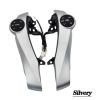 00410355 (6) Silver steering wheel control buttons for Toyota Prius / Prius C / Aqua Car-styling Including Installation