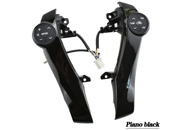 Silver steering wheel control buttons for Toyota Prius / Prius C / Aqua Car-styling Including Installation - Image 2