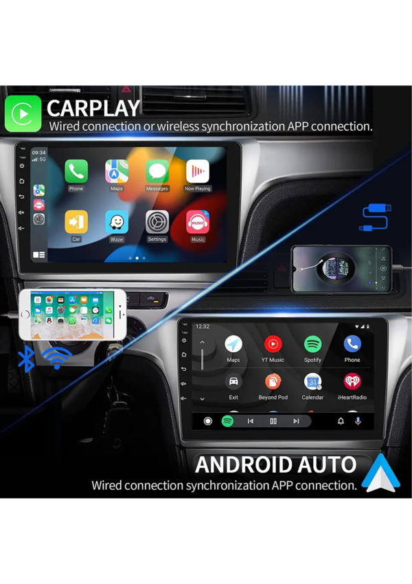 SONIC 9" Universal screen Wireless Carplay & Android Auto (need kit for specific vehicle to fit) - Image 2