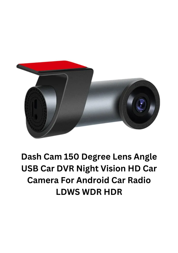 ADAS Dash Cam 150 Degree Lens Angle USB Car DVR Night Vision HD Car Camera For Android Car Radio LDWS WDR HDR