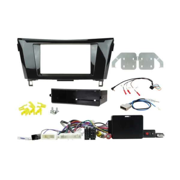 FITTING KIT NISSAN XTRAIL 2014 - 2016 DOUBLE DIN (40 PIN PLUG)(360 RETENTION) COMPLETE KIT